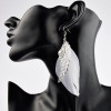 New Bohemia European Fashion Angel Wing Feather Earrings Foreign Earrings