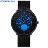 CRRJU Quartz Watch Latest Mesh Strap Big Dial  Concise Student Hand Watch