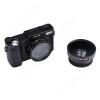 AMKOV AMK-R2 3.0" 24MP HD 1080P Portable Digital Cameras Rotatable Video Camcorder  DSLR Cameras Black+Lens