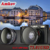 AMKOV CDR2 Digital Cameras professional Cameras HD Camcorders DSLR Cameras Wide Angle Telephoto Lens Camara Digital