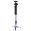 Manbily C-222 Carbon fiber Portable Professional DSLR Camera Monopod &amp; M1 Tripod Base &amp; KB-0 Aluminum Tripod Ball Head Max:65"