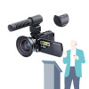 DSLR Microphone Video Digital Camera HDMI HD 1080P 3.0 inches LCD Portable Camcorder Wide Angle Camera with Microphone