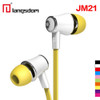 50pcs/lot Wholesale Langsdom JM21 stereo earphones with Microphone Super Bass 3.5mm Earphone For iphone 6s xiaomi mobile phones