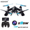 KEDIOR Hero 3 Multicopter Drone with Camera Live Video HD 720P FPV RC Quadcopter 13mins Flying Remote Helicopter Toys VS X8SW