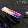 USAMS 5V 2A 2 USB Ports 8000mah QI Wireless Charger 5W Pad Power Bank Built-in Wireless Charging Universal Power Bank