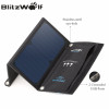 BlitzWolf 15W Solar Power Bank Portable Dual USB Charger Solar Panel Mobile Phone Charger 2A Universal For iPhone For Samsung