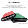 ROCK Ultra-thin 10000 mAh Power Bank Slim Portable Full Capacity Powerbank With USB Charger Phone Charger For Xiaomi Phone