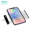 TOTU 8000mah QI Wireless Charger Power Bank LED Display For iPhone X 8 Plus 5V 2.1A Dual USB Ports External Battery Powerbank