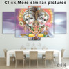 HD Printed 5 Piece Canvas Art hindu god canvas Lord shiva parvati ganesh painting