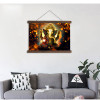 Scroll painting modern wall art hanging canvas painting The Hindu God Ganesh HD printed pictures for living room decoration