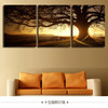 3 Panel Modern Printed Tree Painting Picture Cuadros Sunset Canvas Painting Wall Art Home Decor For Living Room No Frame