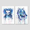 Canvas Art Sets Abstract Animal Canvas Painting Cat Pictures Wolf Painting Modern Wall Art Posters and Prints Nordic Home Decor