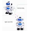 Smart Space Dance Robot 360 degrees Rotating RC Animal Plastic Electronic Walking Dancing Toy With Music Light For Children Gift