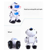 Smart Space Dance Robot 360 degrees Rotating RC Animal Plastic Electronic Walking Dancing Toy With Music Light For Children Gift