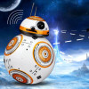 Drop Shipping 17cm Star Wars RC 2.4G BB-8 Robot Upgrade Remote Control BB8 Robot Intelligent With Sound RC Ball Kid Gift Boy Toy