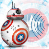 Drop Shipping 17cm Star Wars RC 2.4G BB-8 Robot Upgrade Remote Control BB8 Robot Intelligent With Sound RC Ball Kid Gift Boy Toy