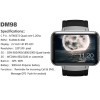 Time Owner DM98 Bluetooth Clock Smart Watch Android 4.4 OS 512MB RAM 4GB ROM Notification Support SIM Card
