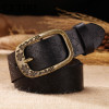 Jeans Belts For Women Designer Brand High Quality Cowhide Large 110-135 cm Genuine Leather Belt Women Pin Buckle Strap Ceinture 
