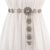 Fashion personality belt for women High quality metal flower string waist chain ceinture femme on dress belts female