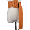 Simple Style Soft PU Leather Corset Belt For Women'S Coat Female Decorative Wide Waistband Belt Fold Cummerbund GB25