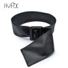 Simple Style Soft PU Leather Corset Belt For Women'S Coat Female Decorative Wide Waistband Belt Fold Cummerbund GB25