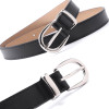 Women Belt Cummerbunds Belts For Women Dress Apparel Lady Belt Waist Pu Leather Black Women's Belts &amp; Cummerbunds Sliver Buckle 