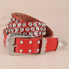 Brand New fashion Female leather belt female full of diamond drill wide belt Rhinestone belts cinto feminino for women