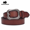 BISON DENIM 2017 new arrival TOP genuine leather Women belts pin buckle vintage belt top quality jean belts for women N60195