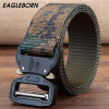 EAGLEBORN Military Equipment Knock Off Army Belt Men's Heavy Duty US Soldier Combat Tactical Belts Sturdy Nylon Waistband 3.8cm