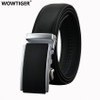 WOWTIGER Belt New Male Designer Automatic Buckle Cowhide Leather men belt 110cm-130cm Luxury belts for men Ceinture Homme