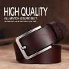 Real cowhide belt's men high quality Pin buckle belts for men and women leisure belt young men belts cummerbunds width of waist