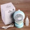 Portable Outdoor Mini Fans with LED Lamp Light Table USB Fan Spray Water Humidifier Personal Air Cooler Conditioner for Home