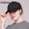 FURTALK 2018 Ponytail Baseball Cap Women Messy Bun Baseball Hat Snapback