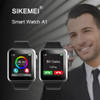 SIKEMEI Bluetooth Smart Watch Smartwatch Phone with Pedometer Touch Screen Camera Support TF SIM Card for Android iOS Smartphone