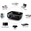 Exquizon GP70 LCD 800*480 Projector (Optional Android 4.4 Bluetooth WIFI )HD 1080P 1800 lumens HDMI/VGA/USB Multimedia Player