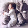 Cartoon 60/40/33cm Large Plush Elephant Toy baby Sleeping Back Cushion stuffed Pillow Elephant Doll Birthday Gift for Kids