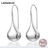 LARGERLOF  Wholesales 925 Sterling Silver Earrings Fashion Women Jewelry Long Earrings For Women EG3001
