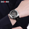 DOOBO Men Watches Top Brand Luxury Gold Male Watch Fashion Leather Strap Casual Sport Wristwatch With Big Dial Drop Shipping