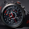 CURREN Luxury Brand Military sports Watches Rubber Fashion Quartz Men Casual Watch Calendar Date Work 30M Waterproof Wristwatch
