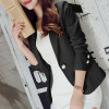 EXOTAO Women's Blazers Winter 2017 New Casacos Mujer Fashion Mini Jackets Female Long Sleeve Notched Jaqueta One Button Manteau