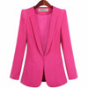 Ladies Yellow Blazer Feminino Plus Size 4XL Formal Jacket Women's White Blaser Rosa Female Blue Women Suit Office Ladies 2018