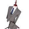 Wool Retro Grey Herringbone Tweed British Style Custom Made Mens Suit Tailor Notch Lapel Blazer Wedding Suits For Men 3 Piece