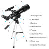 AOMEKIE F40070M Astronomical Telescope Moon Bird Watching HD Telescope with Compact Tripod&amp;Phone Holder Gift for Kids Beginner