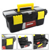 Small Portable Plastic Hardware Tool box with Storage Box and Black for Home or Outdoor Finishing Debris