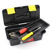 Small Portable Plastic Hardware Tool box with Storage Box and Black for Home or Outdoor Finishing Debris