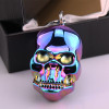 Fashion Skull Electronic USB Lighters With Key Ring Windproof Rechargeable For Cigar Cigarette Smoking Gadget Gift Box For Men