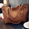 Vintage Handbags Woman PU Leather Large Capacity Female Shoulder Bags Solid Color Practical Women corssbody Bag Composite Bag
