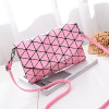 2017 new small solid plaid geometric lingge envelope handbag hotsale women clutch ladies purse crossbody messenger shoulder bags