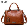 SINTIR Designer Brand Oil Wax Leather Women Handbags Fashion Rivet Sequined Ladies Shoulder Bags Messenger Bag Female Travel Bag