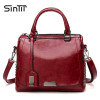 SINTIR Designer Brand Oil Wax Leather Women Handbags Fashion Rivet Sequined Ladies Shoulder Bags Messenger Bag Female Travel Bag